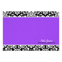 Floral Damask Notecards Announcements