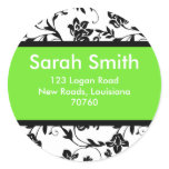 Floral Damask Stickers