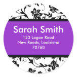 Floral Damask Stickers