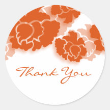 Floral Decadence Thank You Stickers