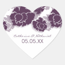 Floral Decadence Wedding Stickers