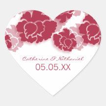 Floral Decadence Wedding Stickers