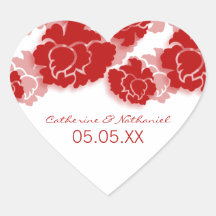 Floral Decadence Wedding Stickers