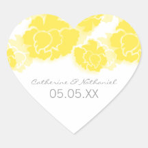 Floral Decadence Wedding Stickers
