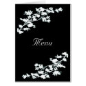 Floral Deco Wedding Menu Card