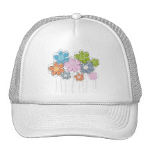 Floral Decor Mesh Hat