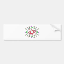 Floral Design Bumper Sticker