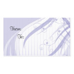Floral Design Gift Tag Business Card Template