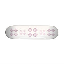 Floral Design, Pink and Other Pastel Colours. Skate Board Deck