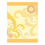 Floral design postcards