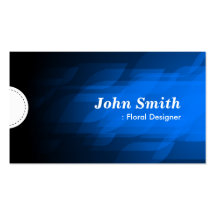 Floral Designer - Modern Dark Blue Business Card Template