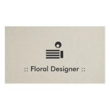Floral Designer Simple Elegant Professional Business Card Templates