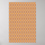 Floral diamonds print
