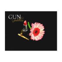 Floral Firepower Postcard - Rifle