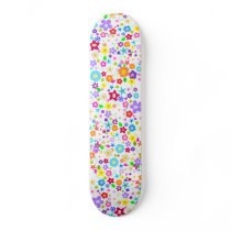 Floral flower pattern Girls Skateboard