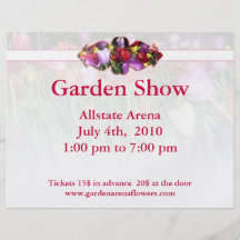 Floral Flyer for Garden Show