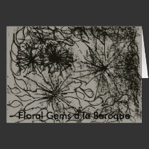 Floral Gems a la baroque cards