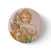 Floral Goddess Button