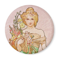 Floral Goddess Refrigerator Magnet