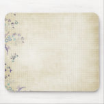 Floral Grid Paper Mouse Mat