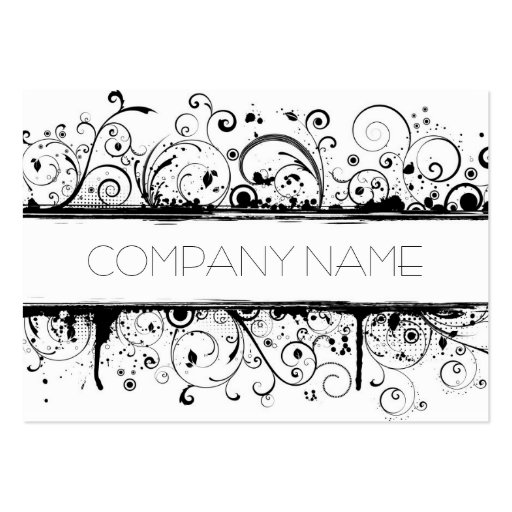 Floral Grunge Business Card