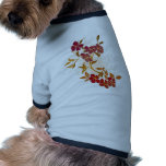 floral grunge design doggie shirt