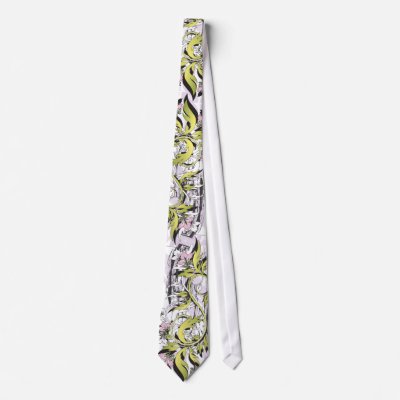 floral grunge leaves neck wear by VioDeSign