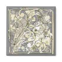 floral grunge fridge magnet