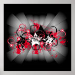 floral grunge stars posters