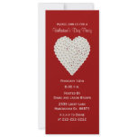 Floral Heart Valentine's Day Party Invitation