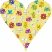 Floral Heart Wall Sculpture Acrylic Cut Out