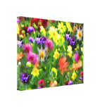 Floral Impressions Stretched Canvas Print