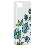 Floral iPhone case 4 blue flowers iPhone 5 Case