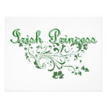 Floral Irish Princess Personalized Invites