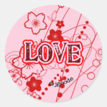 Floral Love Sticker