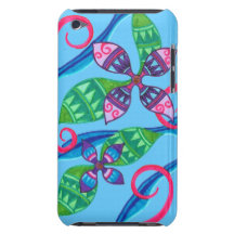 Floral Melody iPod Touch Case (Blue)
