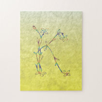 FLORAL MONOGRAM K puzzles