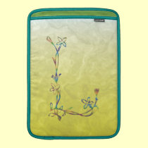 FLORAL MONOGRAM L ipad sleeves