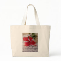 Floral Notes Tote Bag