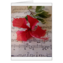 Floral Notes Greeting Card