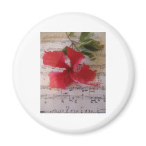 Floral Notes Magnet