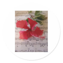 Floral Notes Sticker