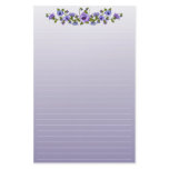 Floral Pansies Stationery