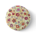 Floral Pattern Button