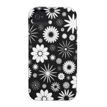 Floral Pattern Design Case-Mate iPhone 4 Covers