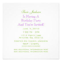 Floral Peace SIgn Save The Date Party Invitations
