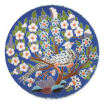 Floral Peacock Tile Art