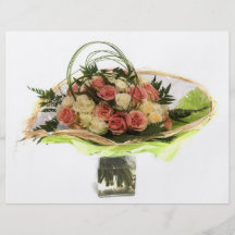 floral personalized flyer