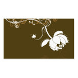 Floral Profile Card business cards