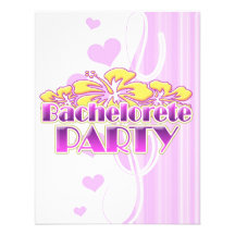 floral purple bachelorette party yellow flowers custom announcements